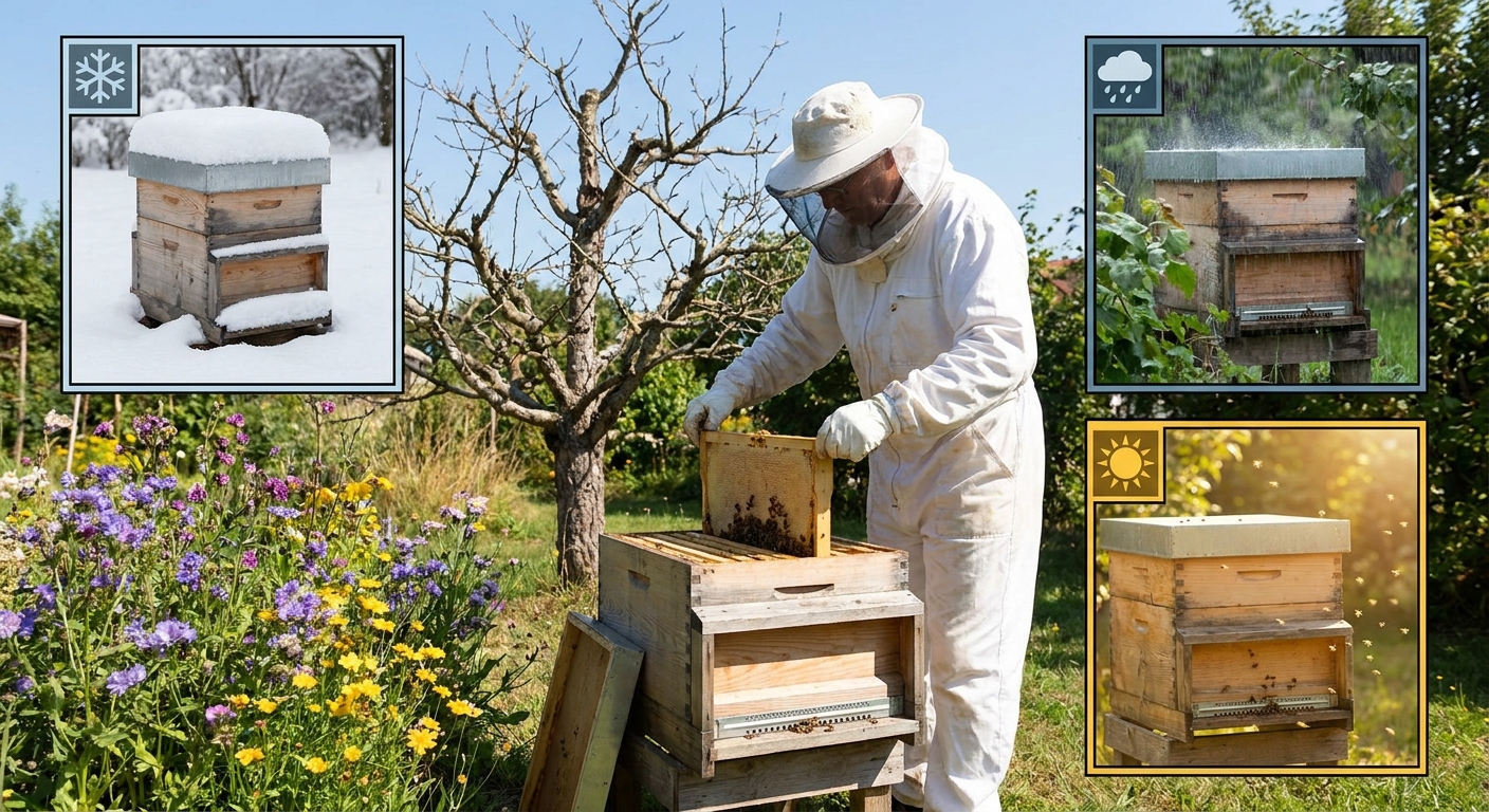 From First Frost to Full Flow: A Season‑by‑Season Guide to Backyard Hive Management